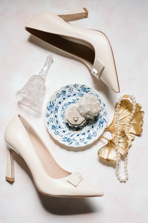 flat lay wedding details