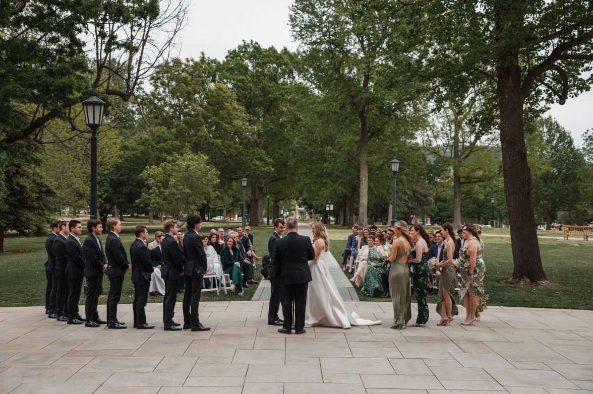 outdoor wedding ceremony